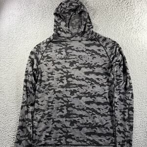 Burn Boot Camp Camo Hoodie XL Unisex Performance Pullover Gray Camouflage
